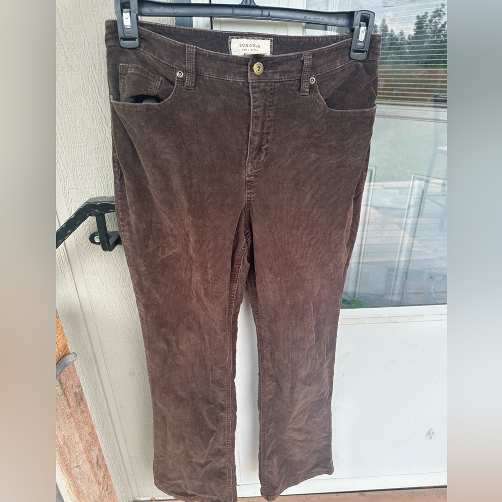 Brown corduroy pants